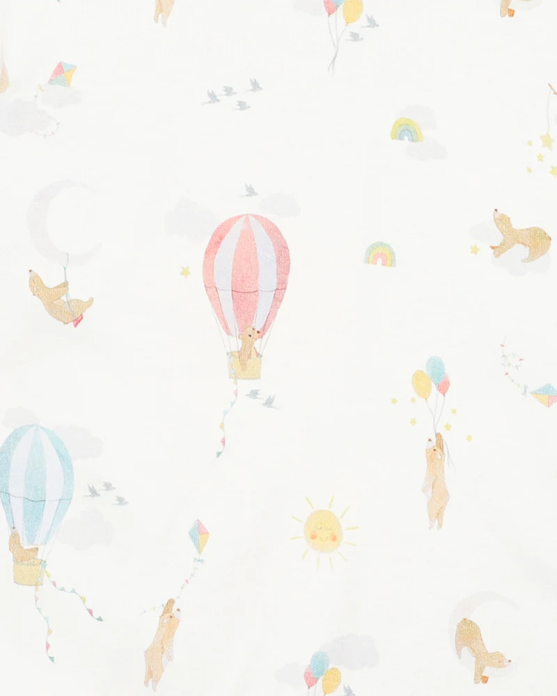 Bebe Morgan Print LS Zip Onesie Morgan Print in Multi