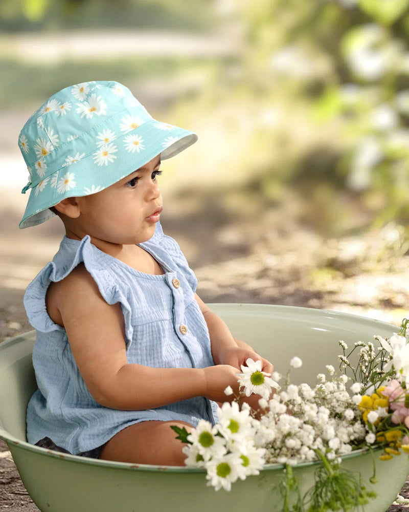 Toshi sunhat spell daisy in teal