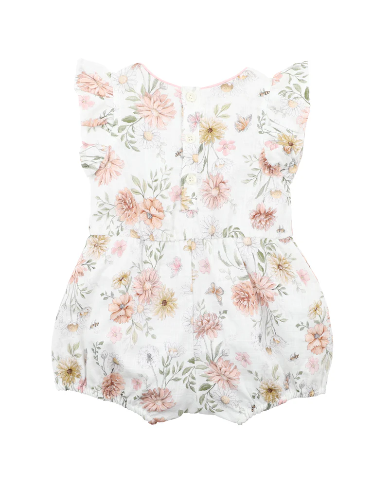 Bebe Lara Print Romper in Multi