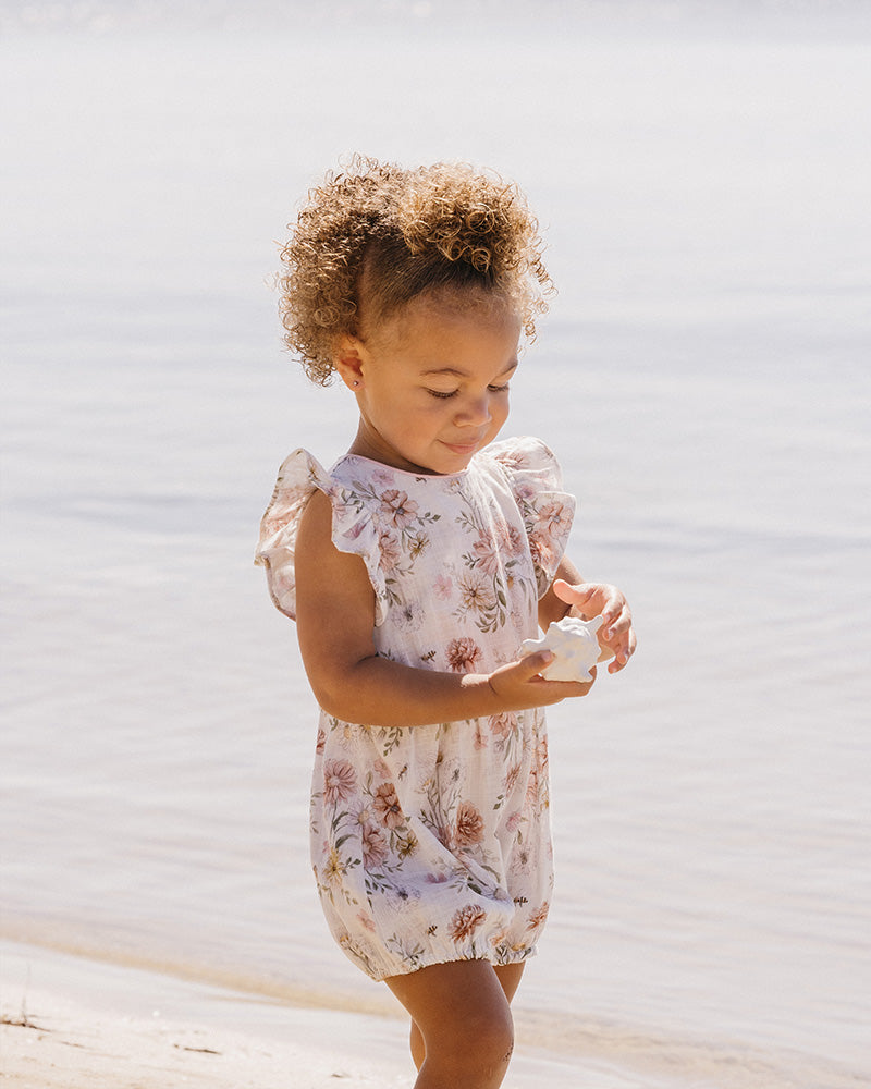 Bebe Lara Print Romper in Multi