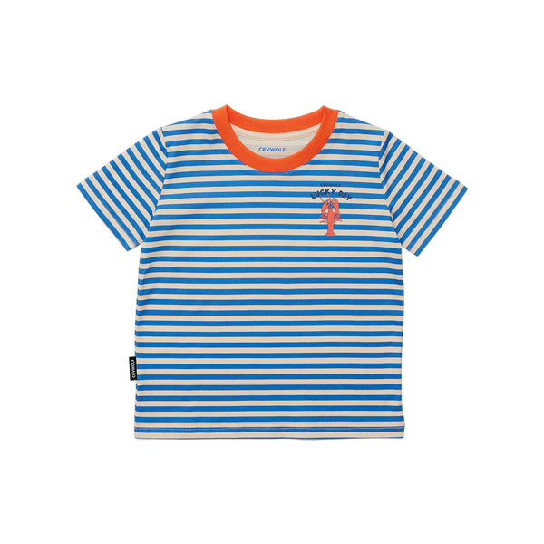 Crywolf Sun Smart T-Shirt in lobster stripe