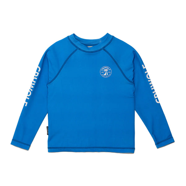 Crywolf rash vest in deep sea blue