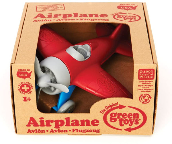 Green Toys plane in red