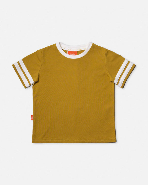 Das Ist Maurice t-shirt in Khaki stripes