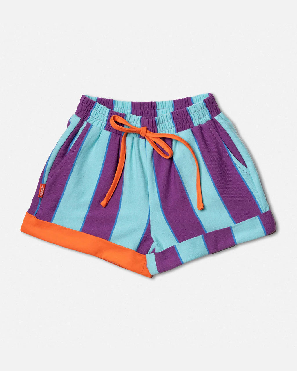 Das Ist Maurice shorts  - purple and aqua stripes