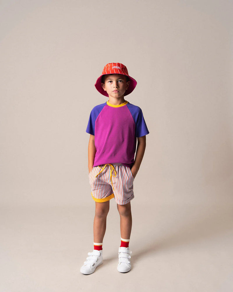 Das ist Maurice blue and Orange striped shorts