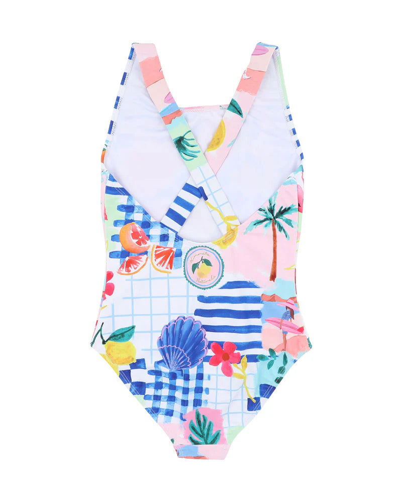 Minihaha Camille Print LS Sunsuit