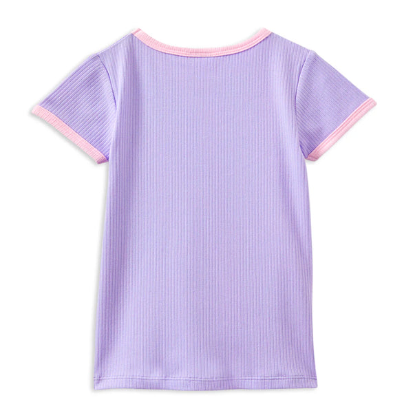 Milky Lavender Rib Tee