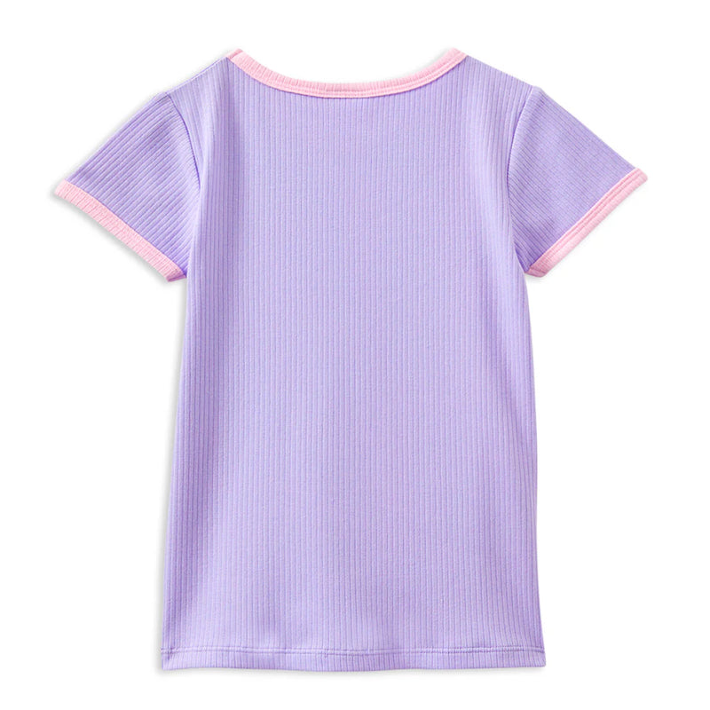Milky Lavender Rib Tee
