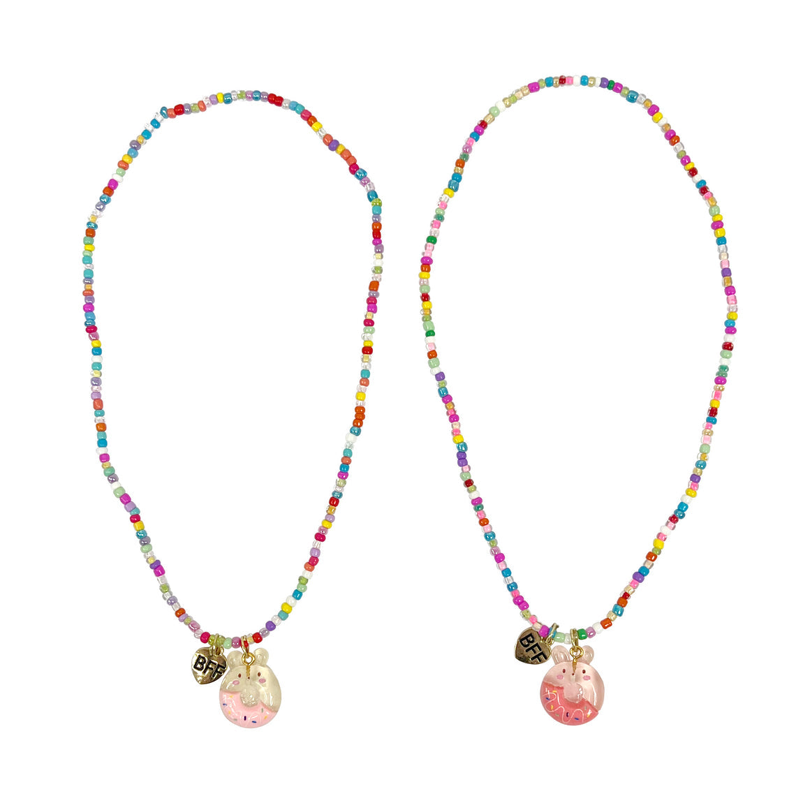 Pink Poppy BFF Donut Necklace Set