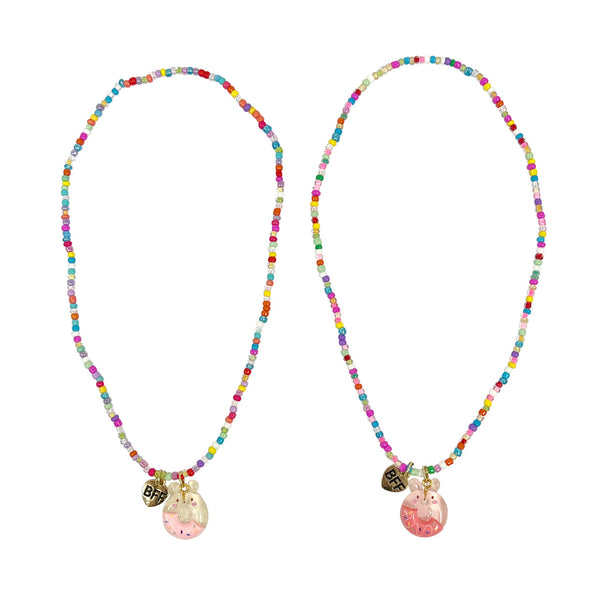 Pink Poppy BFF Donut Necklace Set