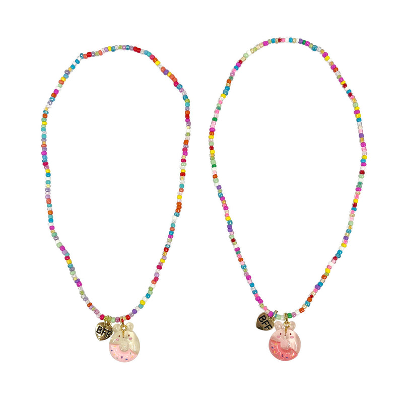 Pink Poppy BFF Donut Necklace Set
