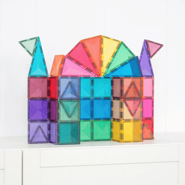 Connetix Magnetic Tiles - Glitter Castle 48 pc