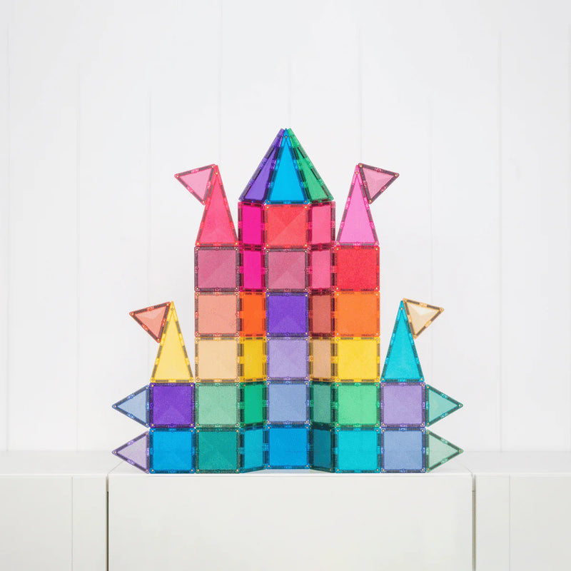 Connetix Magnetic Tiles - Glitter Castle 48 pc