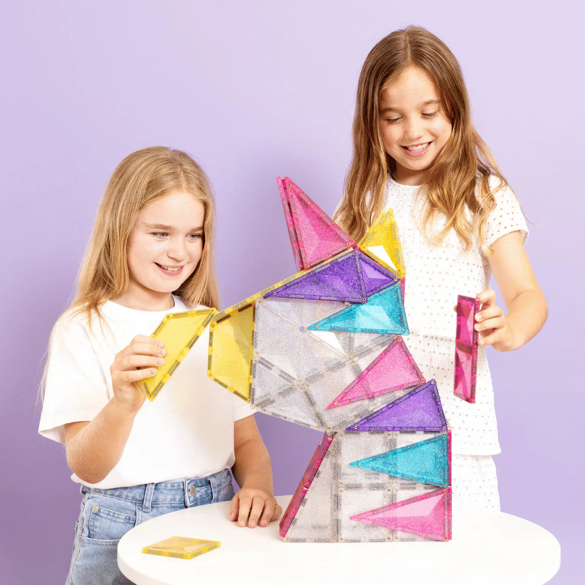 Connetix Magnetic Tiles Glitter unicorn 56 pc