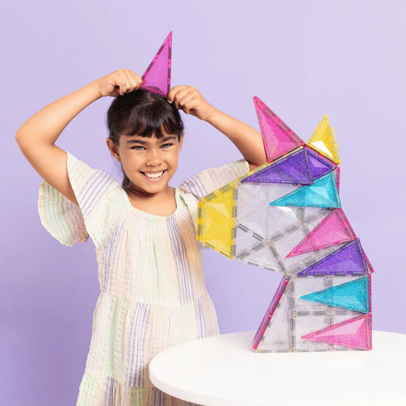 Connetix Magnetic Tiles Glitter unicorn 56 pc