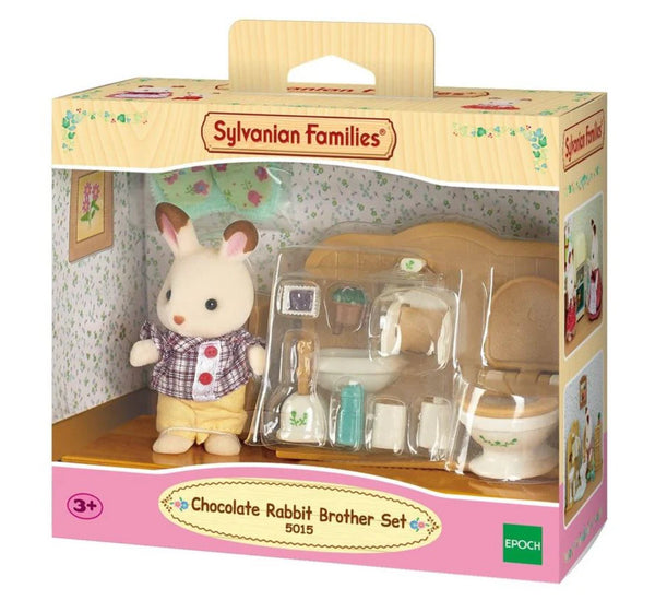 Sylvanian families chocolate rabbit brother set