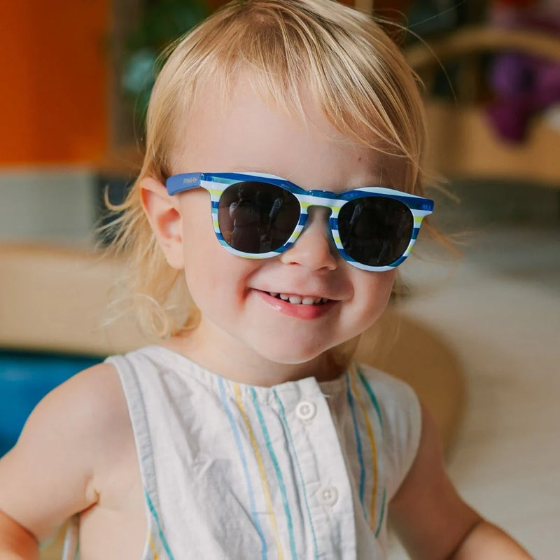 Frankie Ray Sunglasses - Tyler blue stripe  2-5 years
