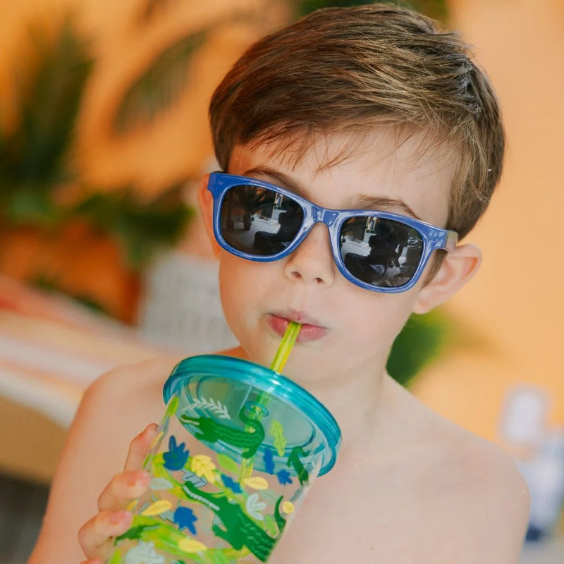 Frankie Ray Sunglasses - Gadget Blue with white star 3+ years