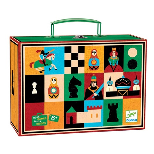 Djeco chess & checkers board game
