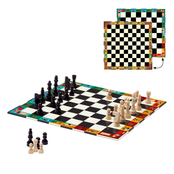 Djeco chess & checkers board game