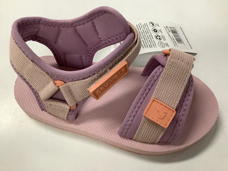 Crywolf beach sandal in blush combo