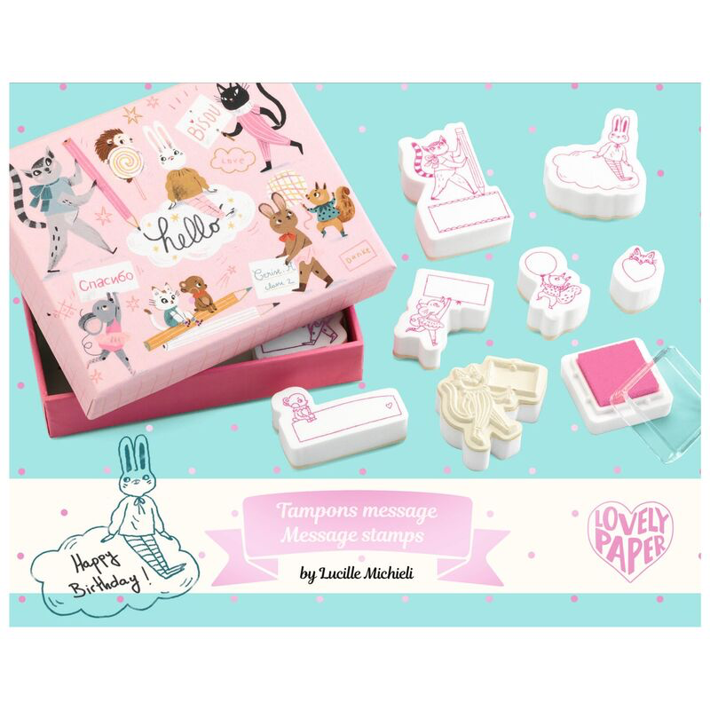 Djeco Lucille message stamps