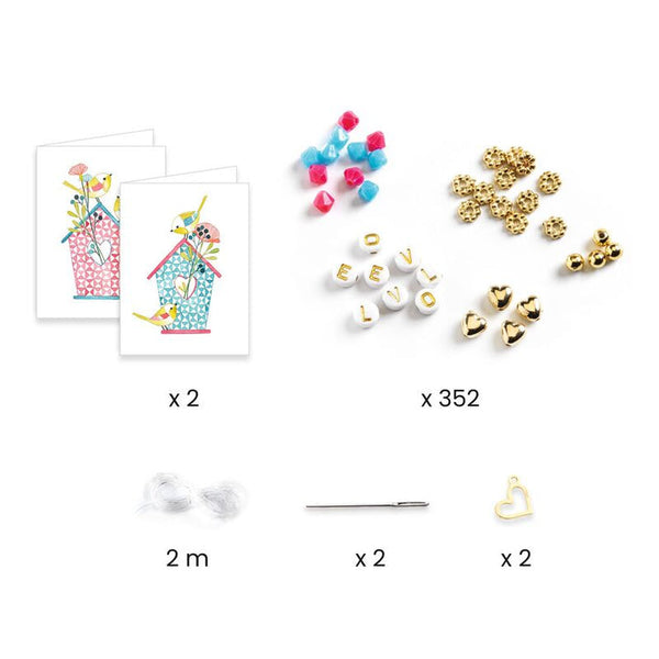 Djeco you & me letter threading bead set
