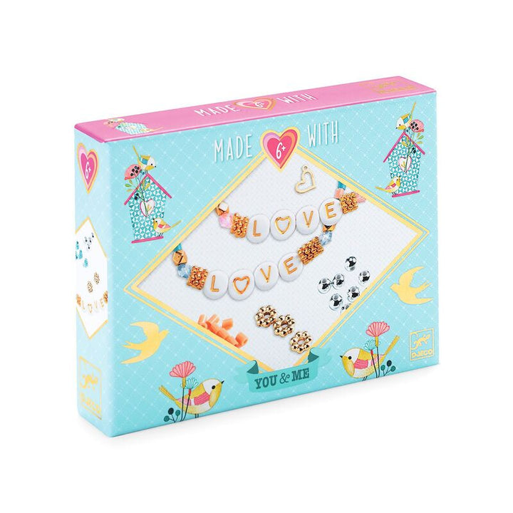 Djeco you & me letter threading bead set