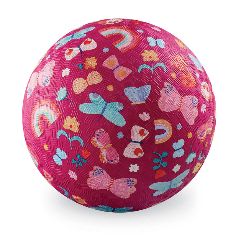 Crocodile Creek 7” Playground Ball - Butterfly field