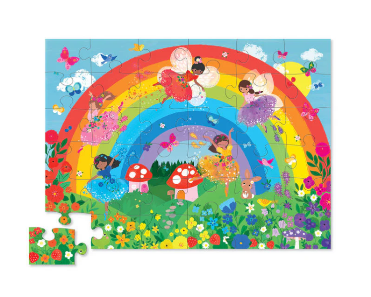 Crocodile Creek classic floor puzzle over the rainbow
