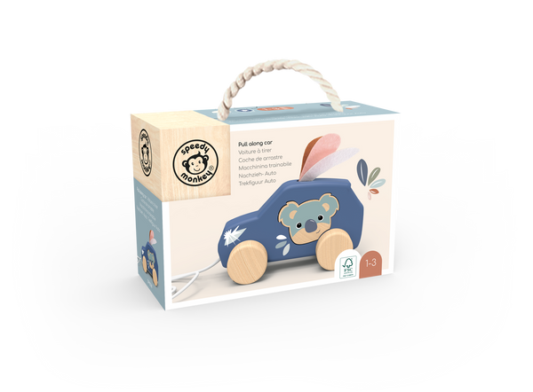 Speedy Monkey pull along Car