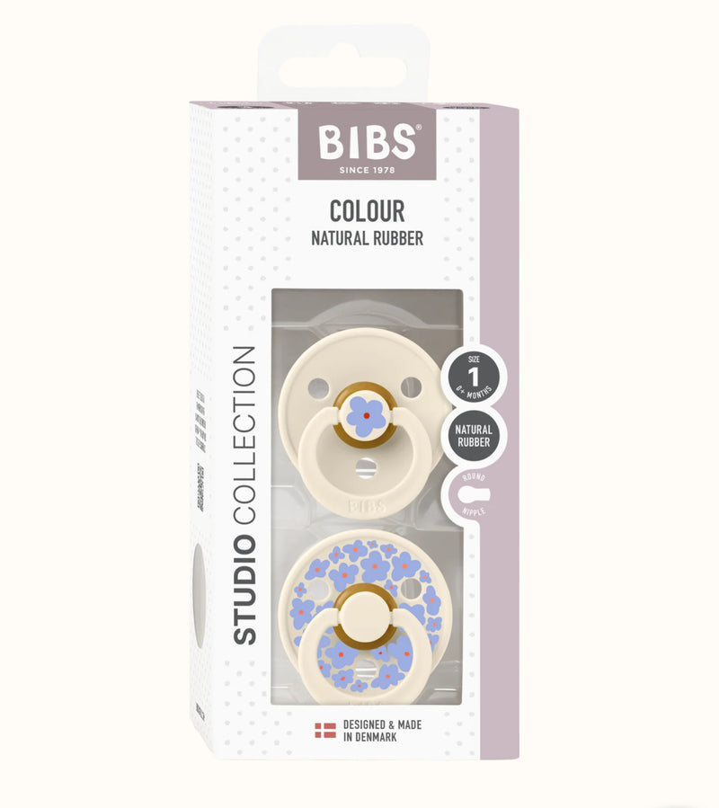 Bibs Dummies 2 Pack Studio Collection Jasmine Ivory Mix