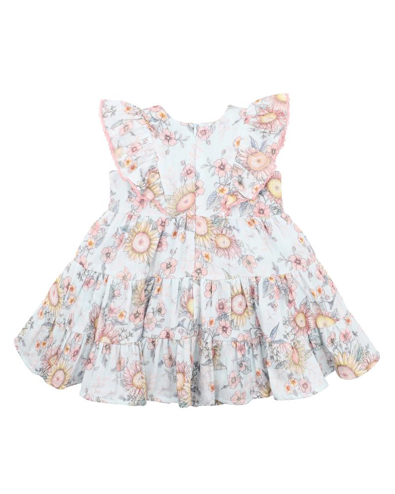 Bebe Abby Print Tiered Dress Abby Print in Multi
