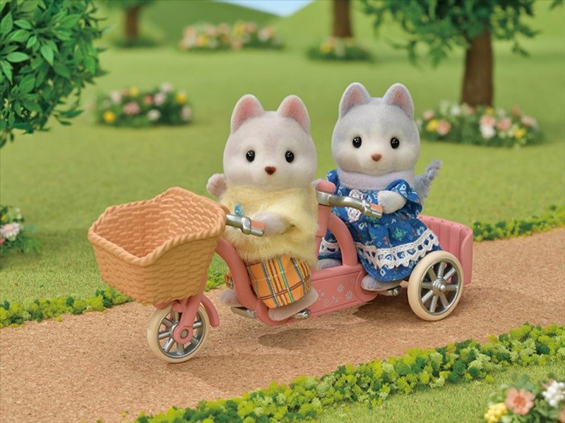 Sylvanian families tandem cycling set