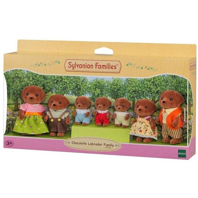 Sylvanian families Chocolate labradore family
