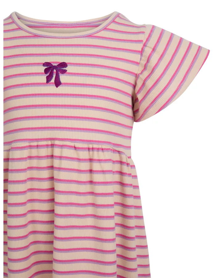 Eve Girl Lottie Rib Dress in Oat