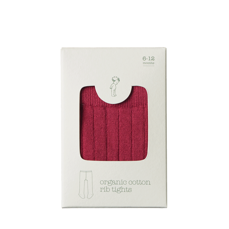 Nature Baby Organic Cotton Tights - Jam