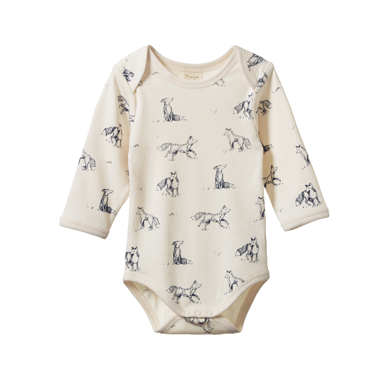 Nature Baby Long Sleeve Bodysuit Foxy Print