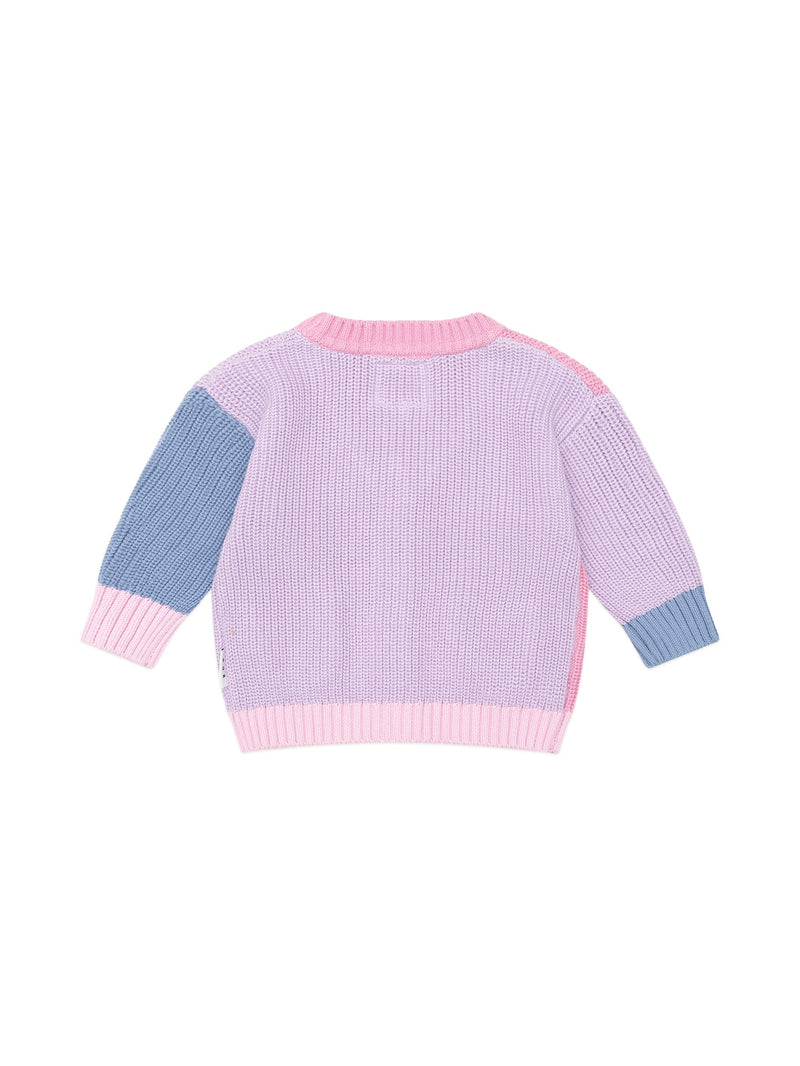 Huxbaby Peeping Pocket Girl Cardi in Multi