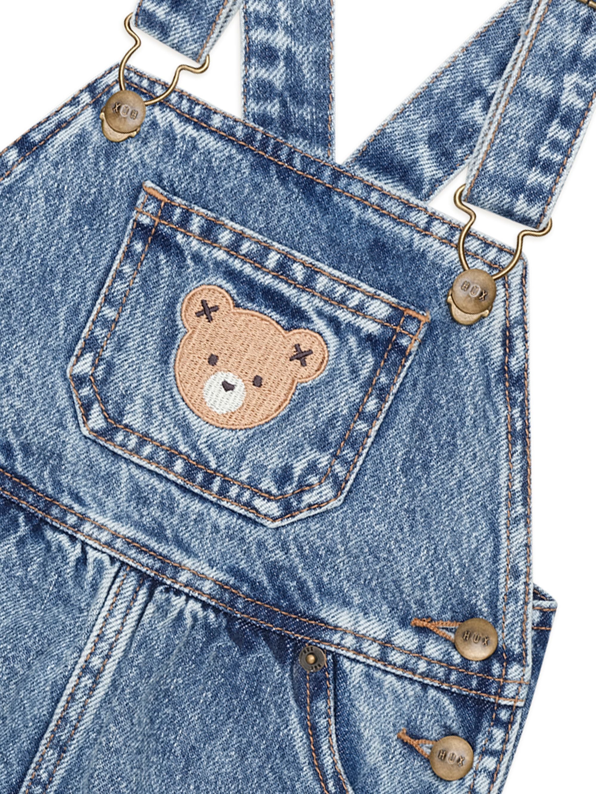 Huxbaby dreamy denim overalls in blue