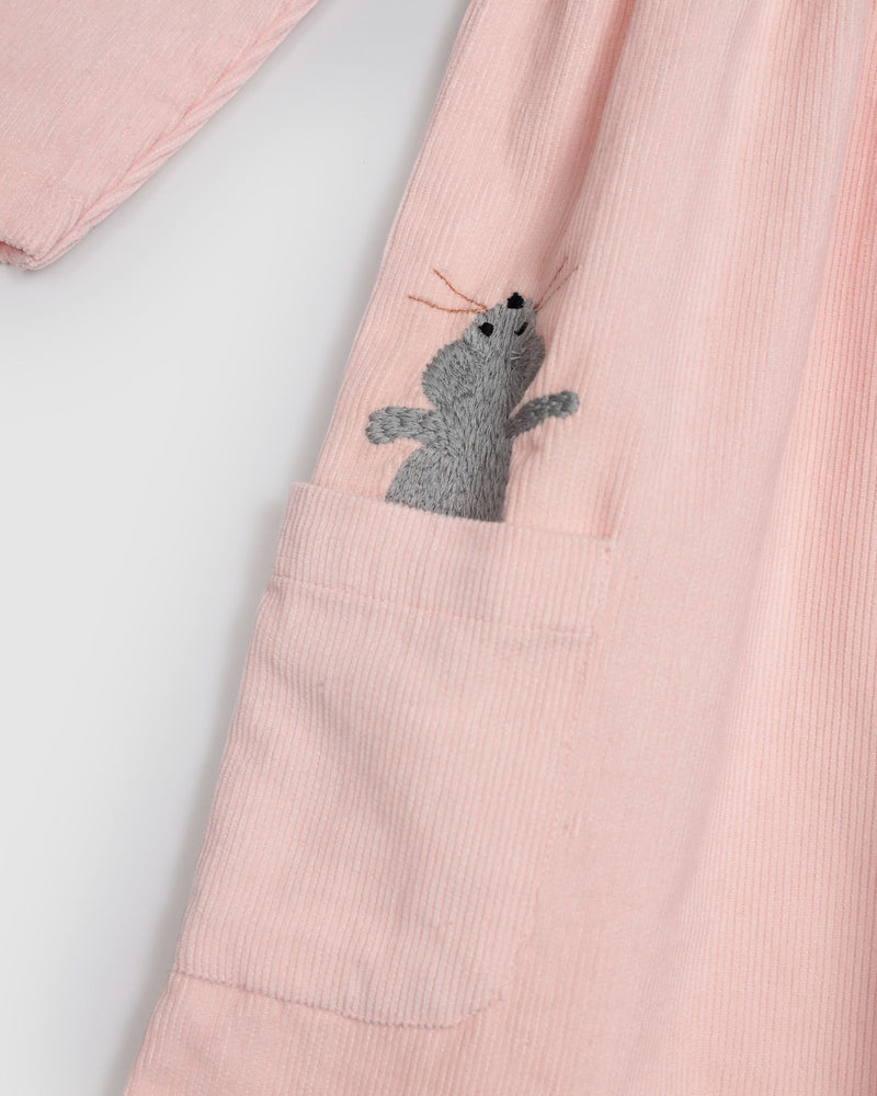 Alex & Ant Lucy Mouse Dress in Baby Pink Mouse