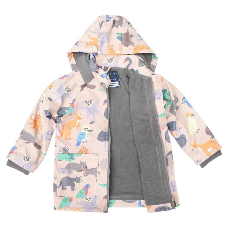 Korango Australian Animal Raincoat in Beige