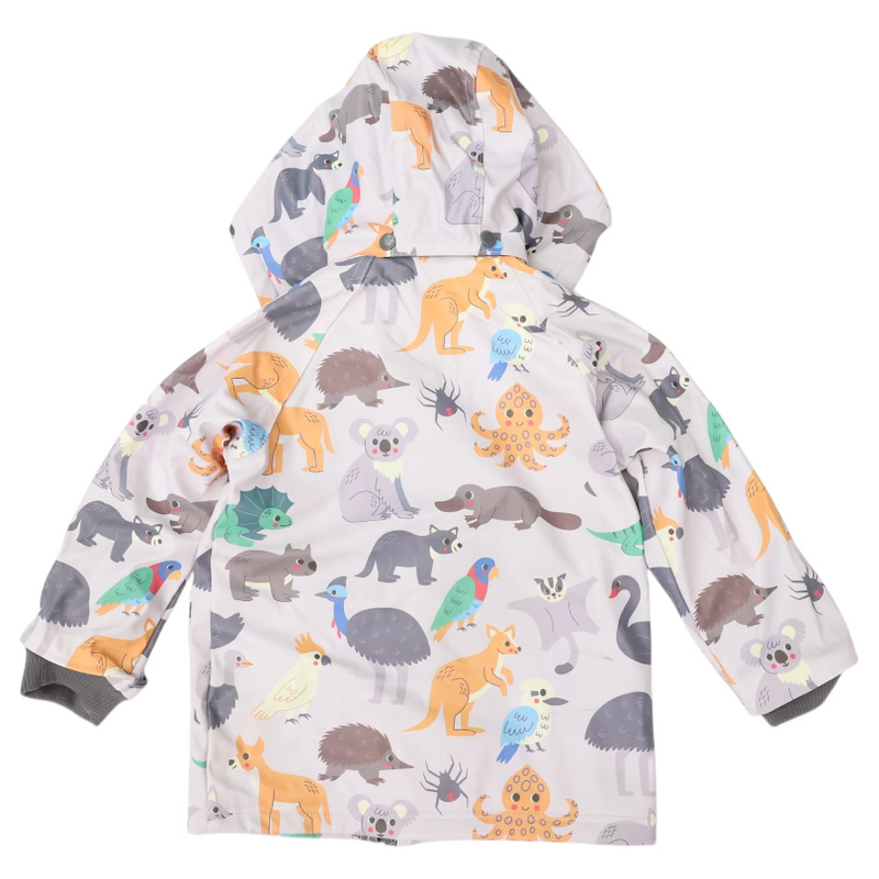 Korango Australian Animal Raincoat in Grey