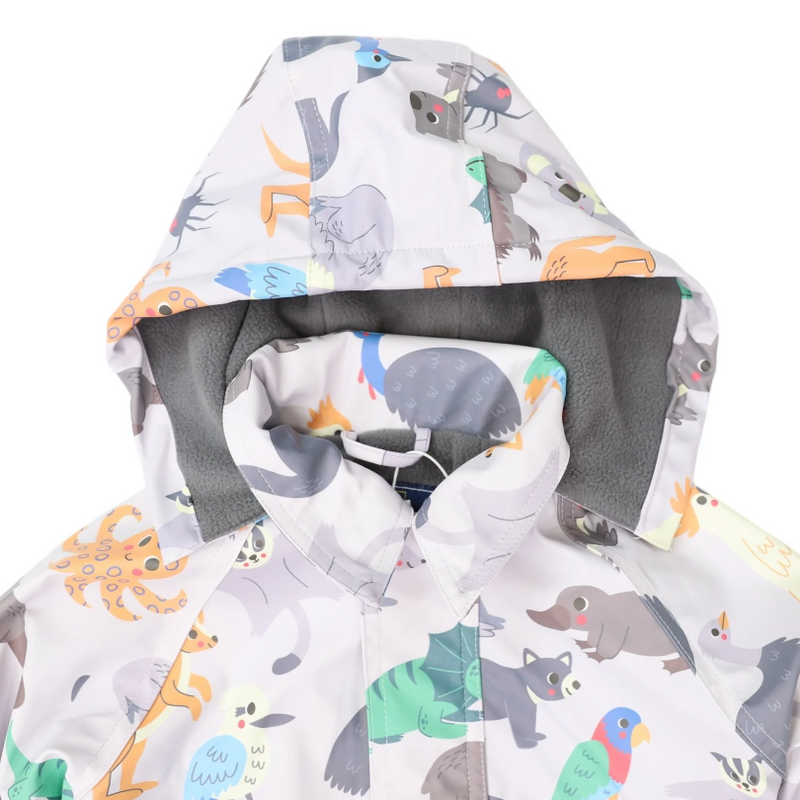 Korango Australian Animal Raincoat in Grey