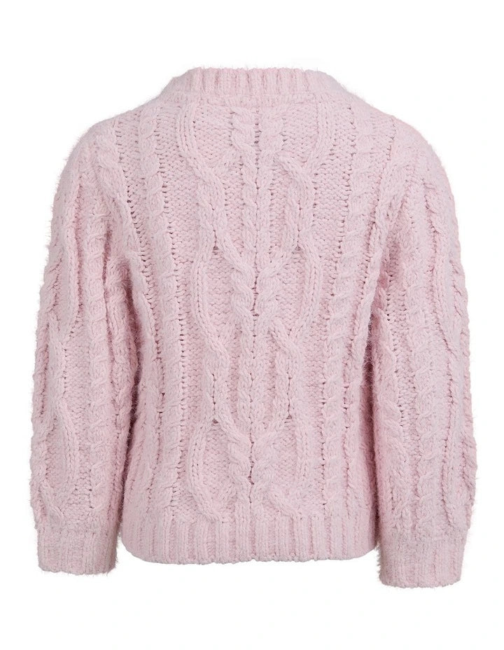 Eve Girl Charlie Knit Jumper in Pink