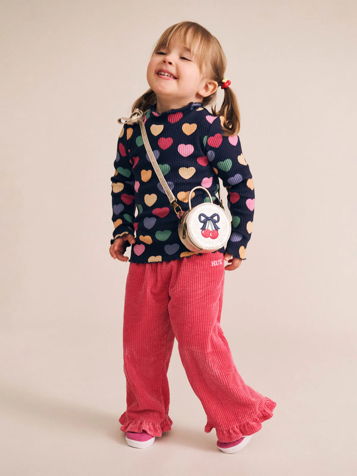 Huxbaby cord frill hem pant