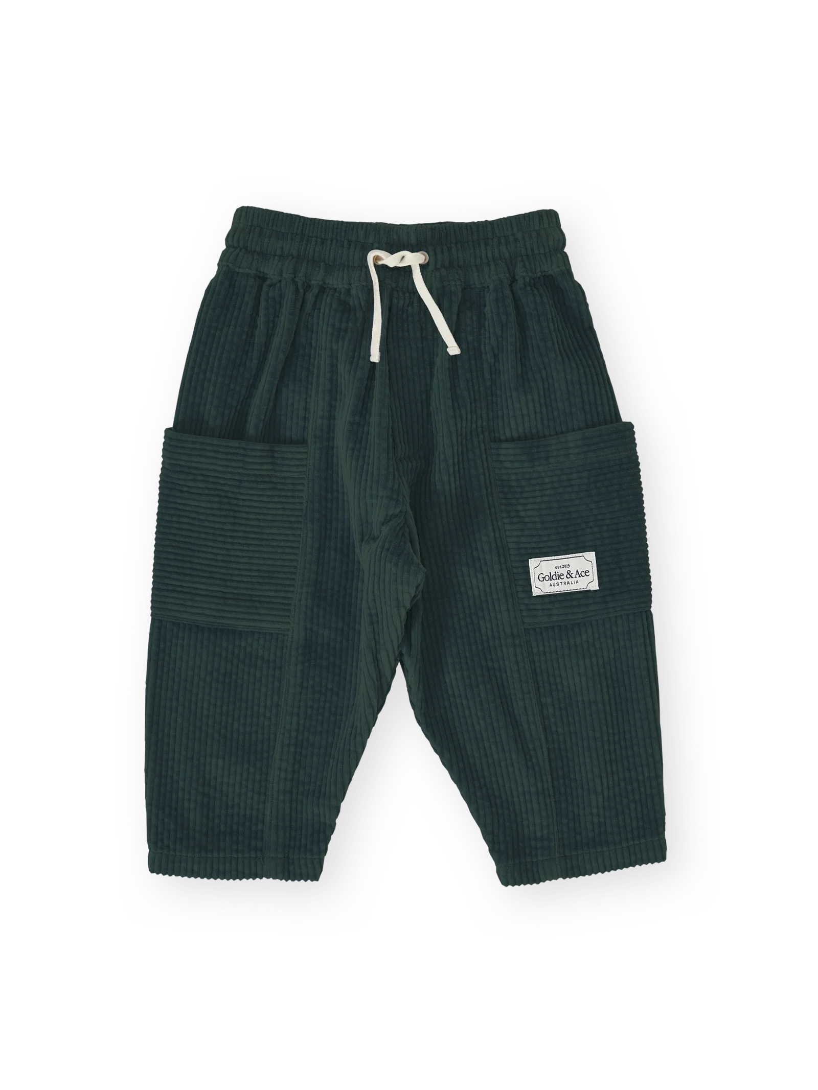 Goldie & Ace kit corduroy pocket pant moss in green