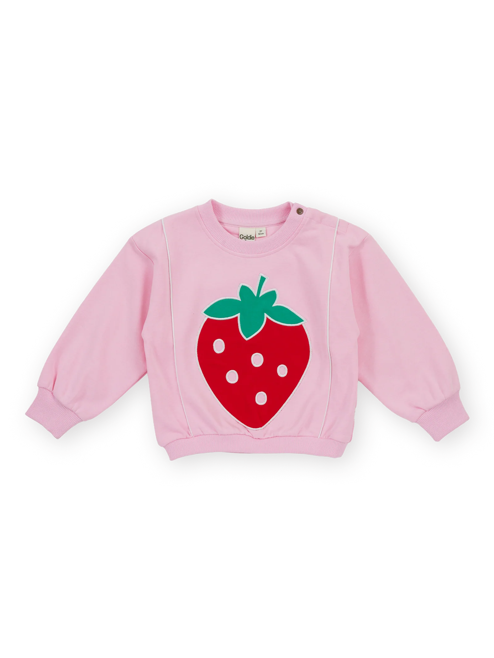 Goldie & Ace Jumbo strawberry piped sweater