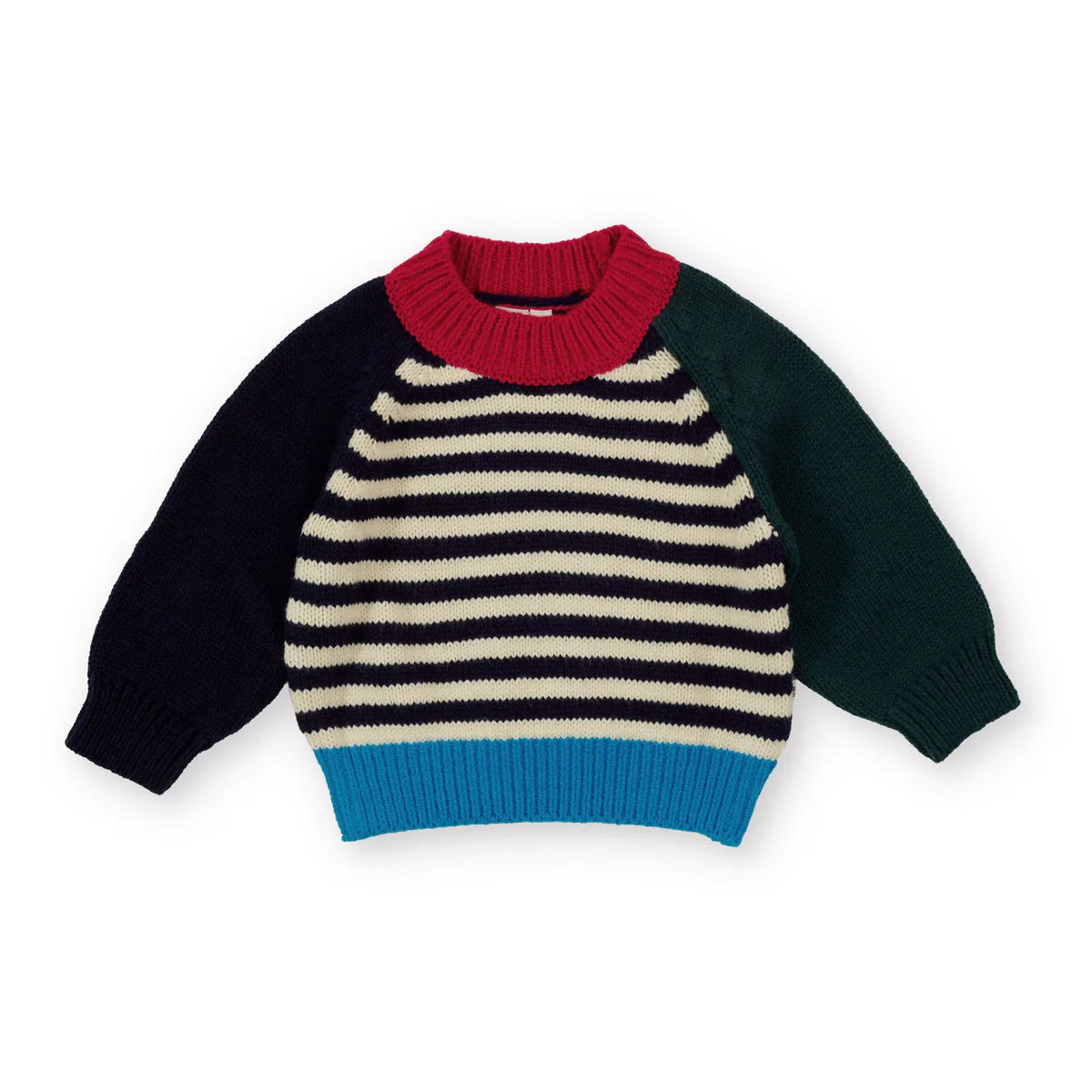 Goldie and Ace marley chunky knit jumper in Multi stripes